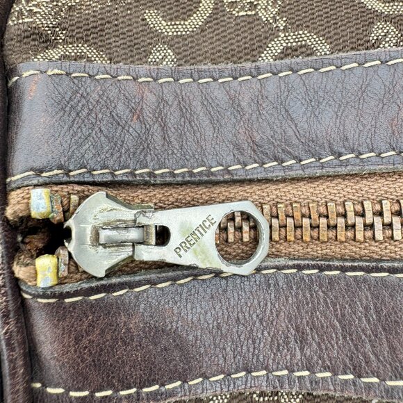 Vintage PROJECT BAG Celine Macadam Horse Carriage Duffel Bag Brown - Picture 10 of 15